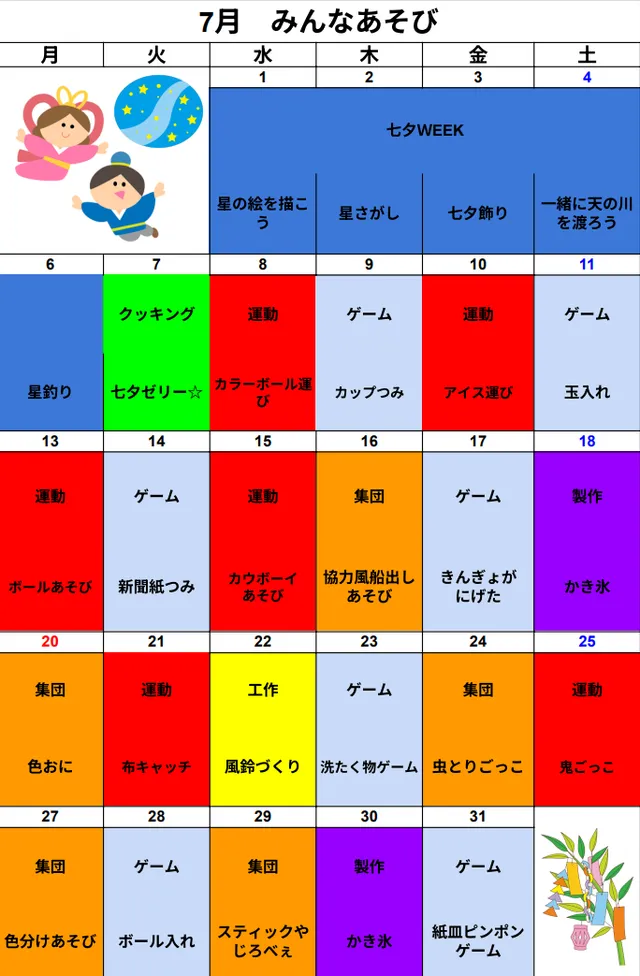 活動の例